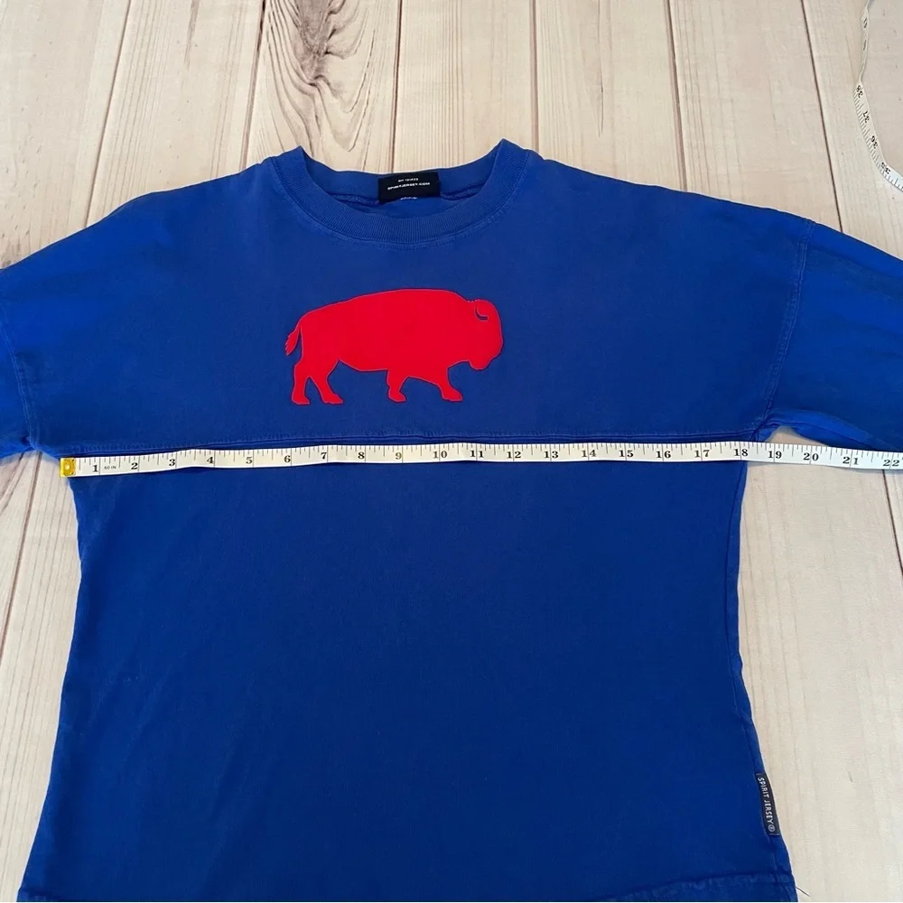 Buffalo Bills Spirit Jersey Shirt Kids Boys Size L Let’s Go Buffalo Long Sleeve - Picture 9 of 15